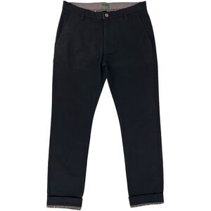 Picture Organic Clothing Men's Cuffed Chino Pants Black 32x30